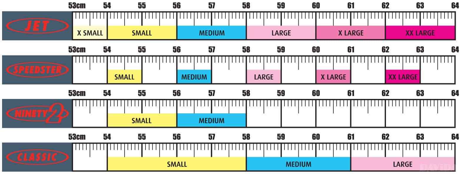 Davida cheap helmet sizing